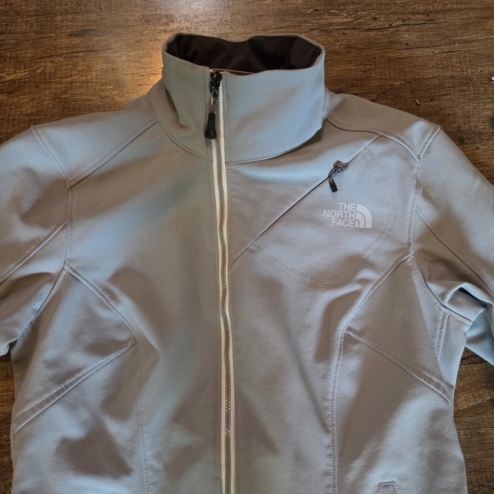 Women's The North Face Full Zip Jacket Summit Series Size XS Soft Gray